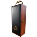 Ver imagem 1 de Caixa Maleta para Transporte de Vinho P/ Uma Garrafa com Acessórios - Preta