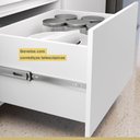 Ver imagem 6 de Paneleiro 2 Portas 2 Gavetas 70cm 100% Mdf Rainha Branco