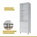 Ver imagem 5 de Paneleiro 2 Portas 2 Gavetas 70cm 100% Mdf Rainha Branco