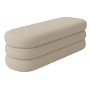 Ver imagem 3 de Banco Recamier Puff Cookie Baú 110 Cm - Zahav Estofados:bege