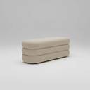 Ver imagem 2 de Banco Recamier Puff Cookie Baú 110 Cm - Zahav Estofados:bege