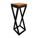 Ver imagem 4 de Jogo de Mesa Bistrô Rústica 4 Banquetas Alta Cozinha Sacada Hotal Varanda