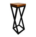 Ver imagem 4 de Jogo de Mesa Bistrô Rústica 4 Banquetas Alta Cozinha Sacada Hotal Varanda