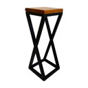 Ver mais imagens de Jogo de Mesa Bistrô Rústica 4 Banquetas Alta Cozinha Sacada Hotal Varanda