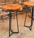 Ver imagem 5 de Jogo de Mesa Bistrô Rústica 4 Banquetas Alta Cozinha Sacada Hotal Varanda