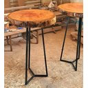 Ver imagem 5 de Jogo de Mesa Bistrô Rústica 4 Banquetas Alta Cozinha Sacada Hotal Varanda