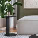 Ver imagem 2 de Mesa Apoio Sofa Chanfrada Pe Madeira Nero Preto 28020 Artesano