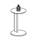 Ver imagem 5 de Mesa Apoio Sofa Chanfrada Pe Madeira Nero Preto 28020 Artesano
