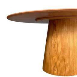 Mesa de Jantar Cone Oval 120x80 Cm Tampo Freijó Base Freijó - 3