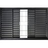 Janela Veneziana 4f 120x100 Req 7cm sem Vidro Grade Quadrada - 1
