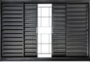 Ver imagem 1 de Janela Veneziana 4f 120x100 Req. 7cm sem Vidro Grade Quadrada