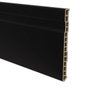 Rodapé em PVC Wood Com Friso 15,0 cm x 1,2 cm x 2,10 m Acabamento Preto - 2