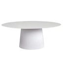 Ver imagem 1 de Mesa de Jantar Cone Oval 120x80cm Laqueada - Branco