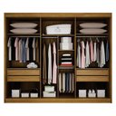 Ver imagem 2 de Guarda Roupa 4 Gavetas San Marino Premium com 3 Espelhos Freijó – Leifer Móveis