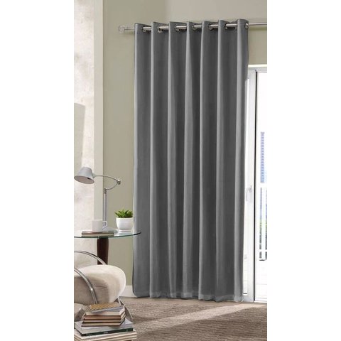 Cortina Blackout Tecido 2,00 X 2,50 - 1 Folha - Cinza Escuro