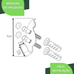 Kit 5 Ganchos De Parede Decorativo Pendurador De Bolsa G.P - 5