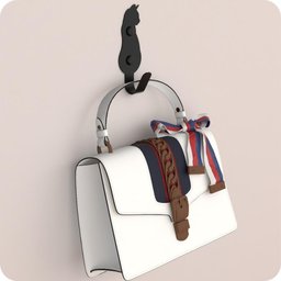 Kit 5 Ganchos De Parede Decorativo Pendurador De Bolsa G.P - 3