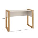 Ver imagem 5 de Mesa Escrivaninha Computador Office Freijo Toq/off White Fosco - Qmovi