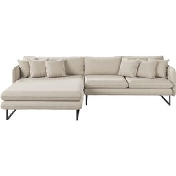 Sofá Jade com Chaise Lateral Esquerda 2,84m em Linho - 1