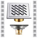 Ver imagem 1 de Ralo de Aço Inox Kit 18 Uni 10x10 Banheiro Anti Inseto Odor Cozinha Lavanderia Higienico Seguro Quin