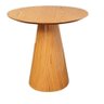 Mesa Lateral Cone Redonda 51 Cm Laminada em Madeira - 1