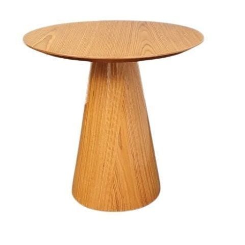Mesa Lateral Cone Redonda 51 Cm Laminada em Madeira
