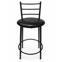 Ver imagem 6 de Banqueta Alta Industrial Estofada Londres Cor: Preto/Preto - Kmj