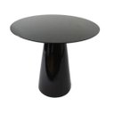 Ver imagem 1 de Mesa Lateral Cone Redonda 41cm Laqueada - Preto