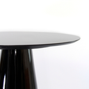 Ver imagem 2 de Mesa Lateral Cone Redonda 41cm Laqueada - Preto