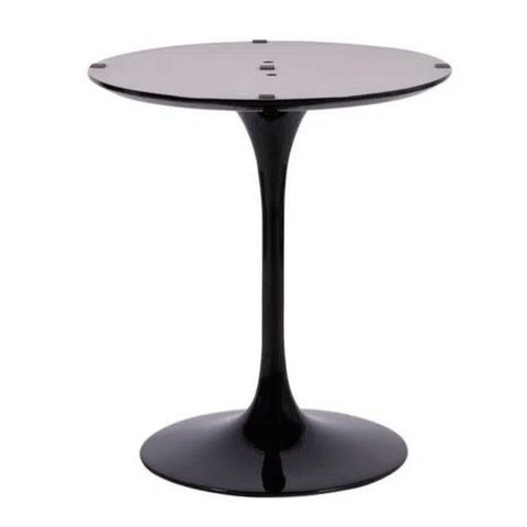 Base de Mesa de Jantar Saarinen Redonda para Tampos de 80cm até 120cm Preto - Branco