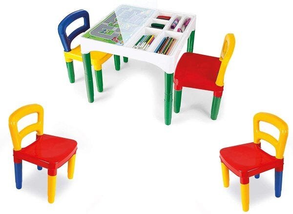 Mesa Infantil Didatica com 2 Cadeiras - Poliplac - 2
