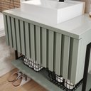 Ver imagem 4 de Gabinete de Banheiro Frise com Cuba 80cm Pistache - Mgm