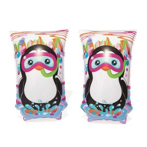 Boia De Braço Infantil Bestway Jungle Pinguim Crianças de 5 a 12 Anos
