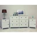 Ver imagem 4 de Cômoda 6 Gav+2 Mesas de Cabeceira Ditália Dm-217 Dm-112 Cor:branco