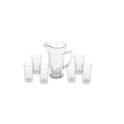 Jogo Jarra 1L com 6 Copos Vidro 270ml Curves - 2