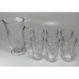 Jogo Jarra 1L com 6 Copos Vidro 270ml Curves - 3