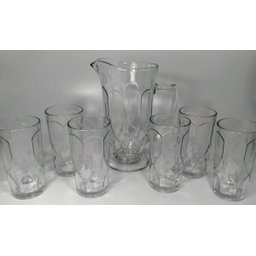 Jogo Jarra 1L com 6 Copos Vidro 270ml Curves - 4