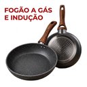 Ver imagem 1 de Frigideira Antiaderente Cerâmica Granito 20cm 1,8L Fundo Triplo para Indução