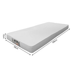 Bicama Solteiro com Colchões e Led Casinha Montessoriana Eliz Proteção Branco/mel - 6