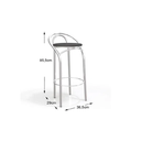 Ver imagem 2 de Banqueta Dublin Crome Kappesberg Preto