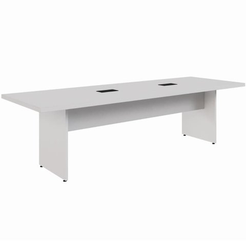 Mesa de Reunião Retangular Pé Painel 270x90cm Linha Start Ci