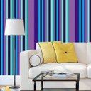 Ver imagem 3 de Papel de Parede Faixa Coloridas Adesivo Quarto Sala Cozinha