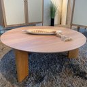 Ver imagem 6 de Mesa de Centro Orgânica 80cm Chanfrada Pé Madeira 28018 Artesano