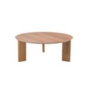 Ver imagem 3 de Mesa de Centro Orgânica 80cm Chanfrada Pé Madeira 28018 Artesano