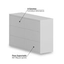 Ver imagem 3 de Cômoda Infantil Wood com 6 Gavetas - Branco