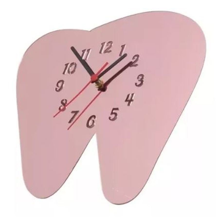 Relógio Acrílico Dente Sala Escritório Consultório Dentista - 4