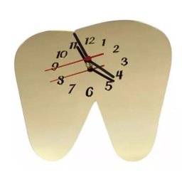 Relógio Acrílico Dente Sala Escritório Consultório Dentista - 3
