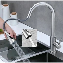 Torneira Gourmet Cozinha Monocomando C/ Extensor:aço Escovado - 2