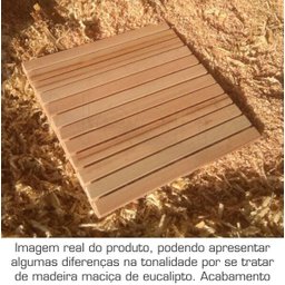 Deck de Madeira Modular 60x60cm sem Pintura Neonx - 1