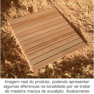 Deck de Madeira Modular 60x60cm sem Pintura Neonx